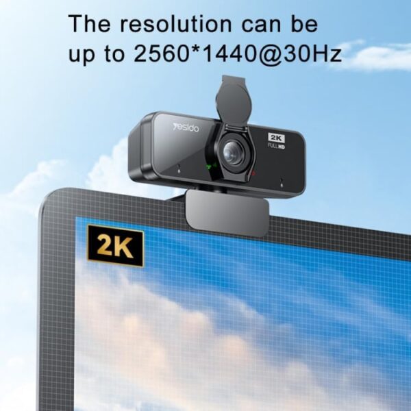 YESIDO 2K 4.0MP HD Autofocus,Built in Microphone USB Webcam Cable Length 1.5m - Image 5