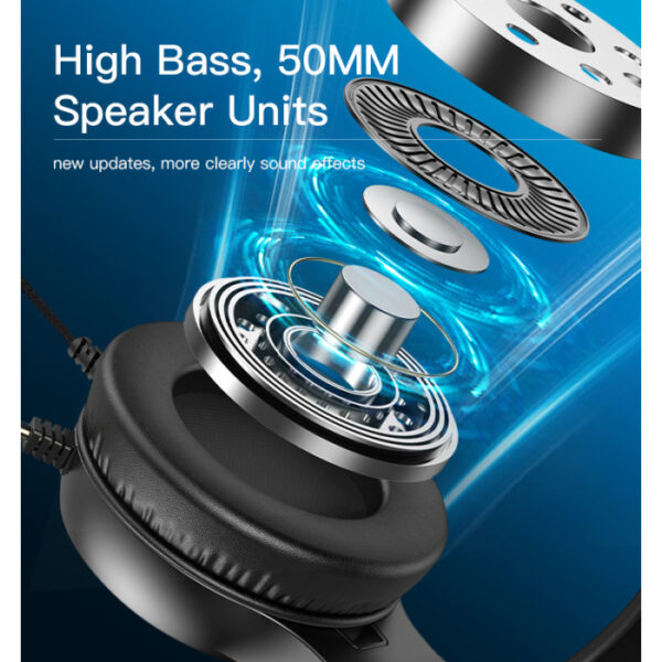 YESIDO With RGB light professional bass gaming headset - Image 2