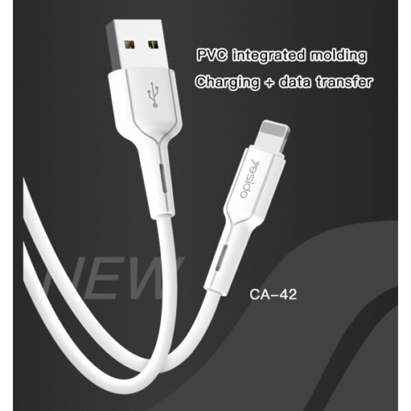 YESIDO USB To Micro/Type-C/Lightning Cable 2.4A Charging Data Cable - Image 2