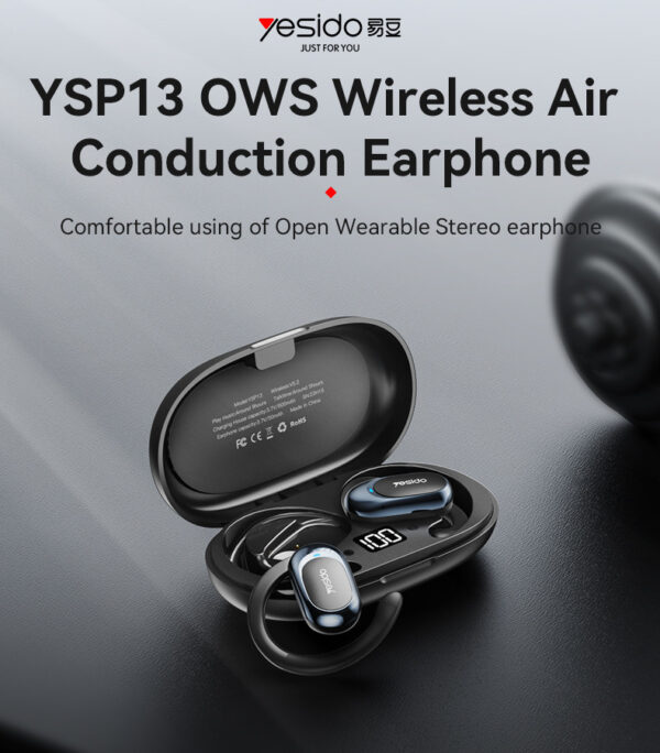 YESIDO Ear Hanging OWS Air Conduction Wireless Earphone - Image 2