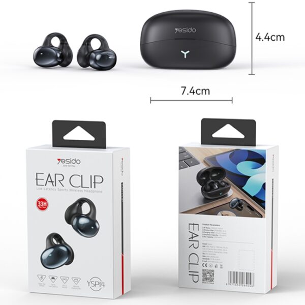 YESIDO Ear Clip Wireless Earphone - Image 2