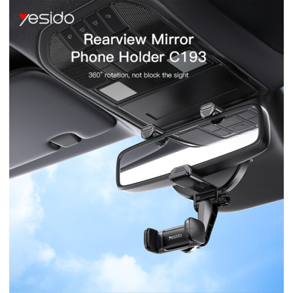 YESIDO 360 Degrees Car Mount Phone Holder - Image 2